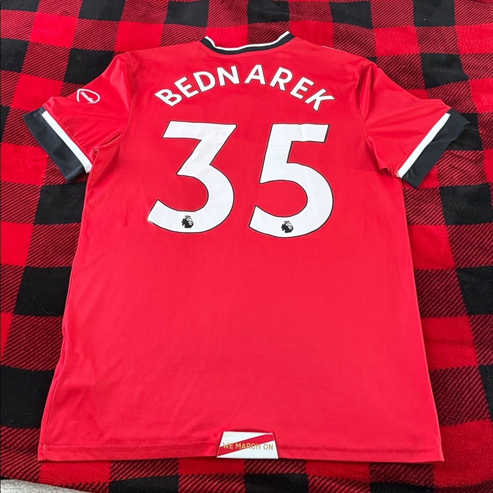 FC Southampton #35 Jan Bednarek 2020-21 Under Armour Home Premier League Jersey